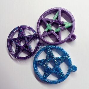 Handmade Pentagram Pendants Set